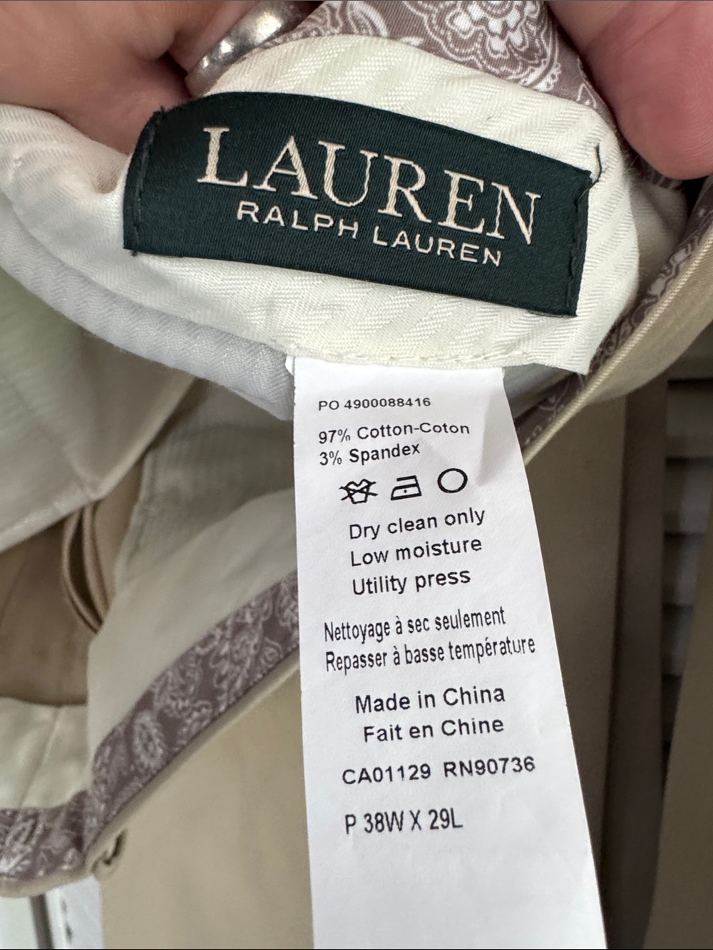 Ralph Lauren Tan Cotton Suit - Picture 3 of 8